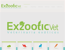Tablet Screenshot of exzooticvet.cl